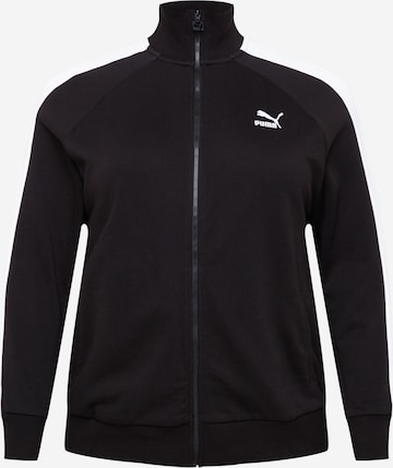 PUMA Sweat jacket in Black: front