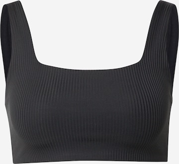 Girlfriend Collective Bustier Sport-BH 'TOMMY' in Schwarz: predná strana