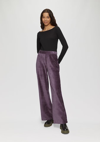 QS Wide leg Broek in Lila