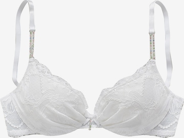 LASCANA Push-up Bra in White: front