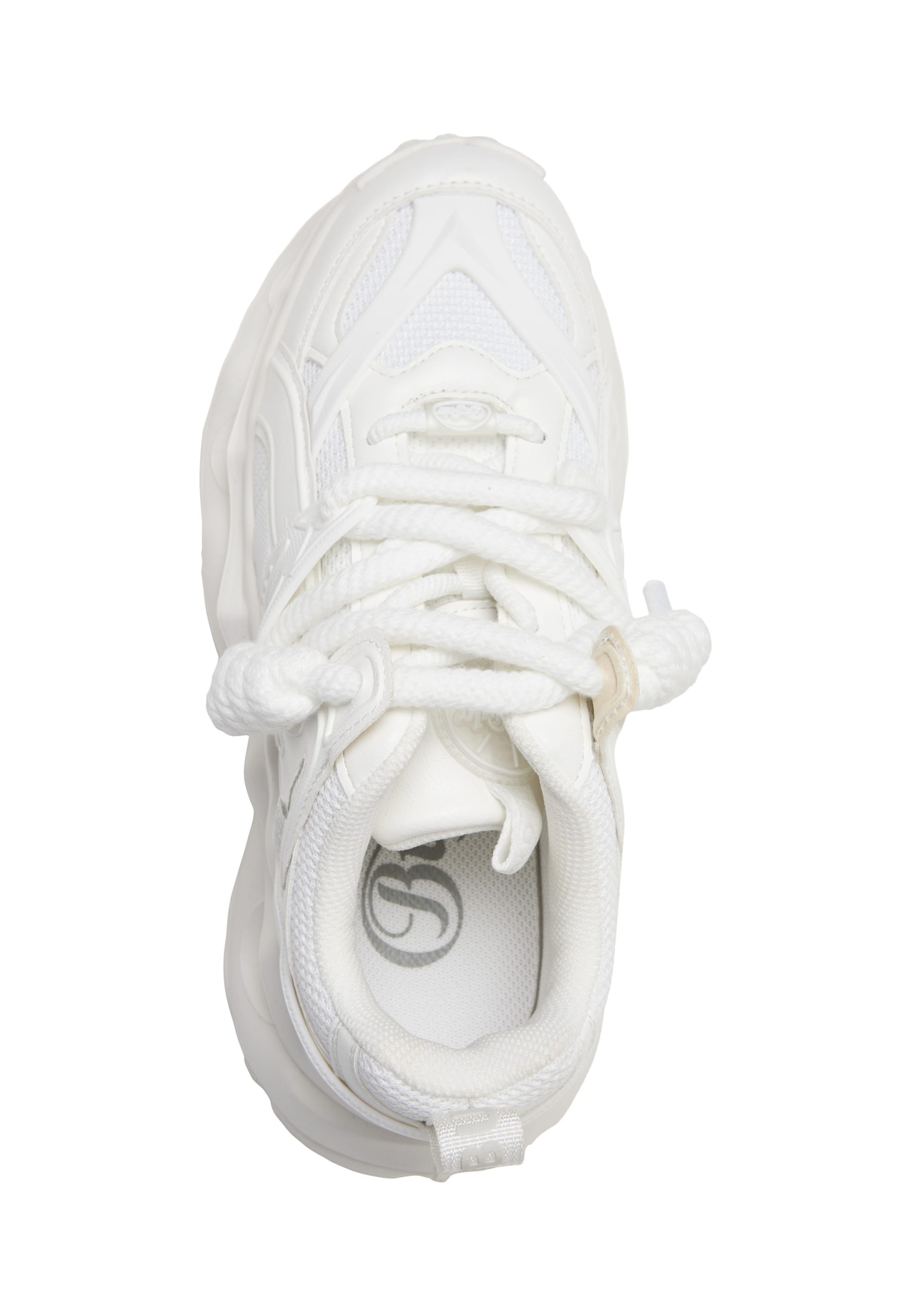 BUFFALO Låg sneaker 'Malaga' i vit