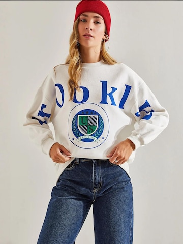 Bianco Lucci Sweatshirt in Wit