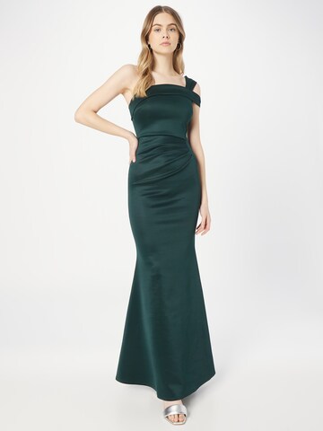 Lipsy Evening Dress in Green: front