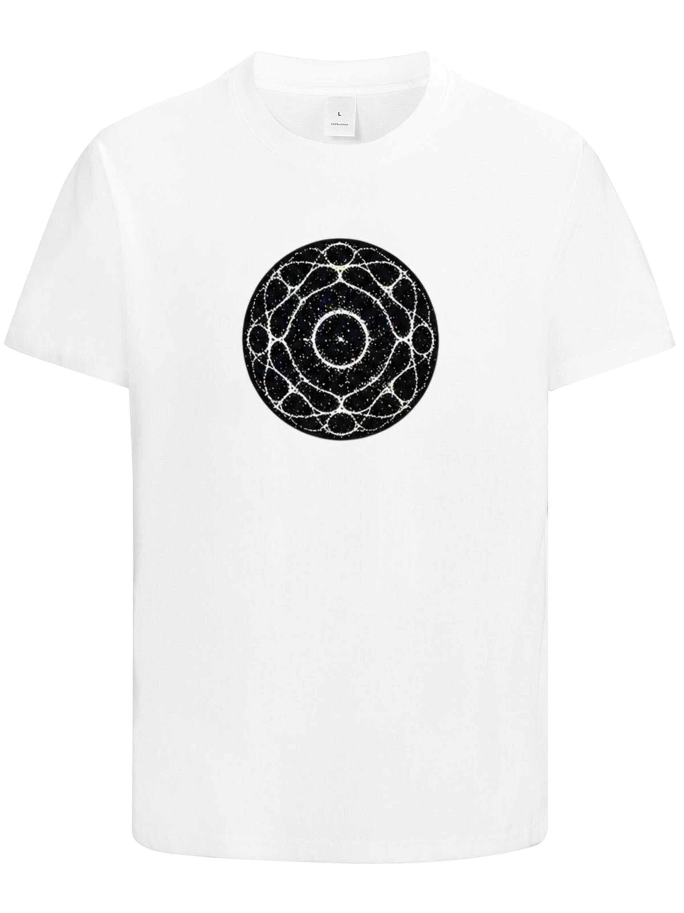 HUSKSWARE Shirt 'Herren T-Shirt mit abstraktem Grafikprint' in White: front