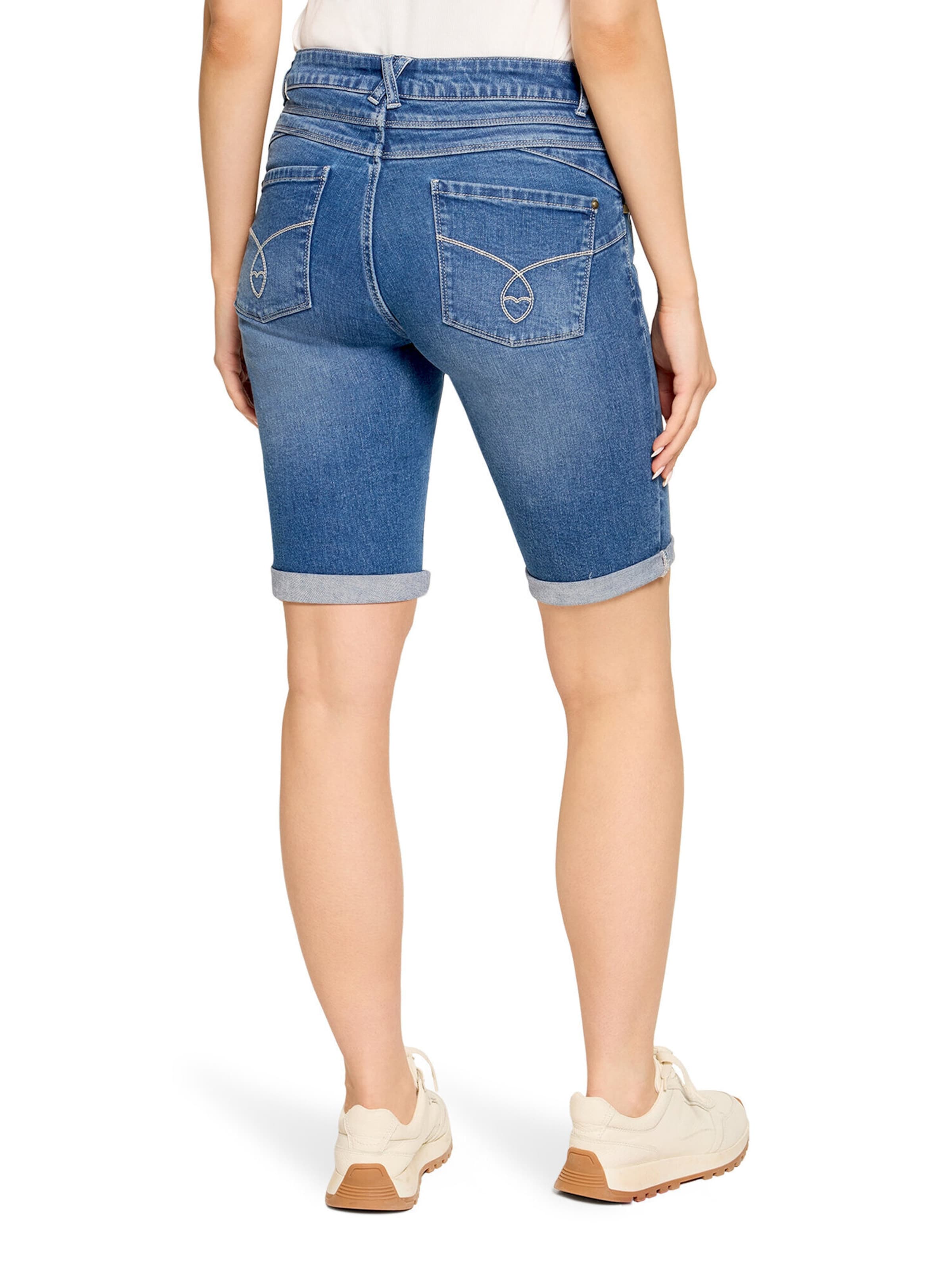 Skinny Pantaloni di Cartoon in blu