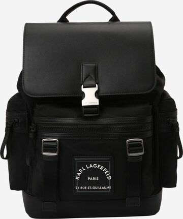 Karl Lagerfeld - Mochila en negro: frente