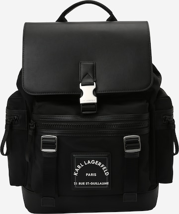 Karl Lagerfeld Backpack in Black: front