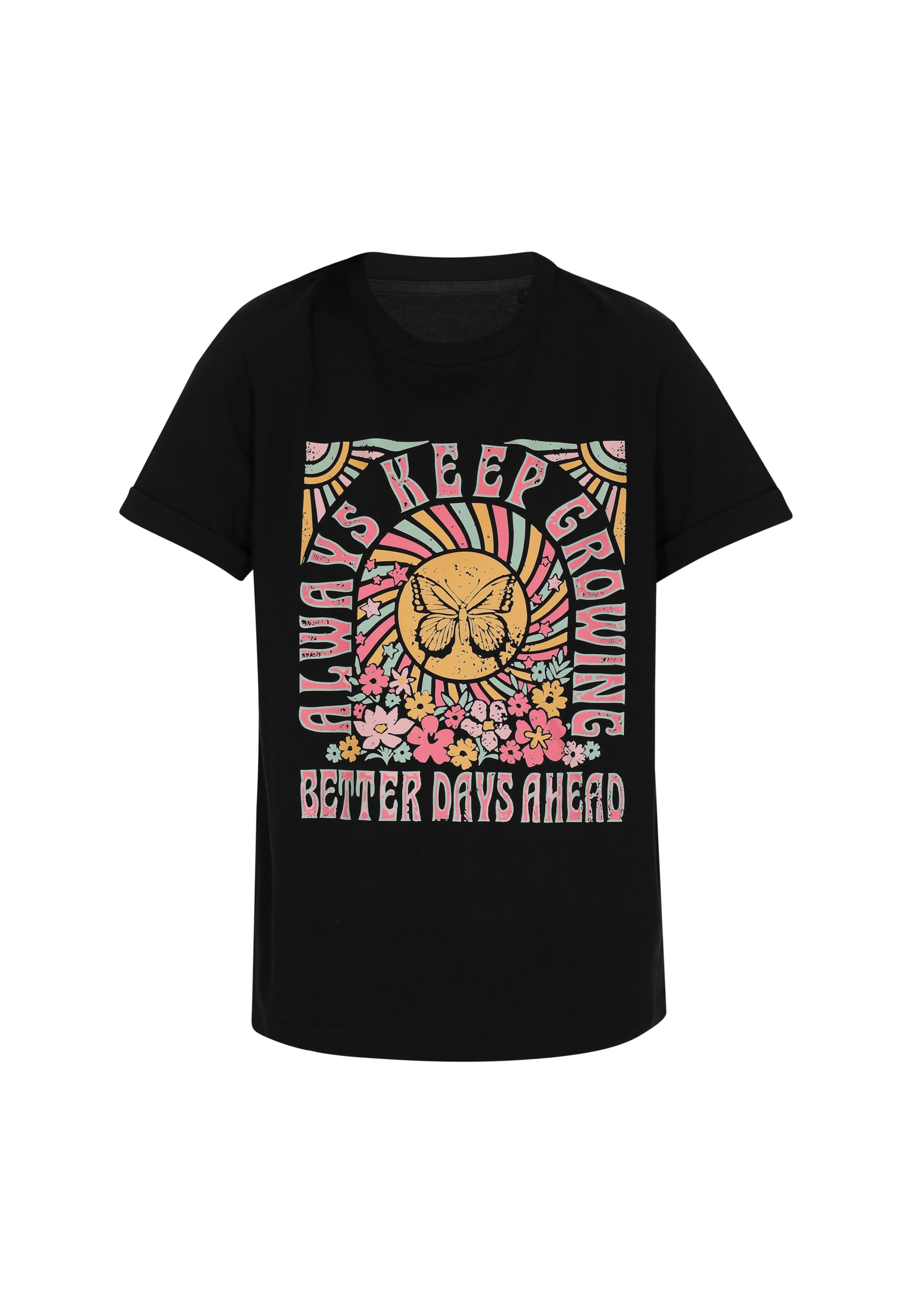 ebeeza T-Shirt in mischfarben / schwarz, Produktansicht