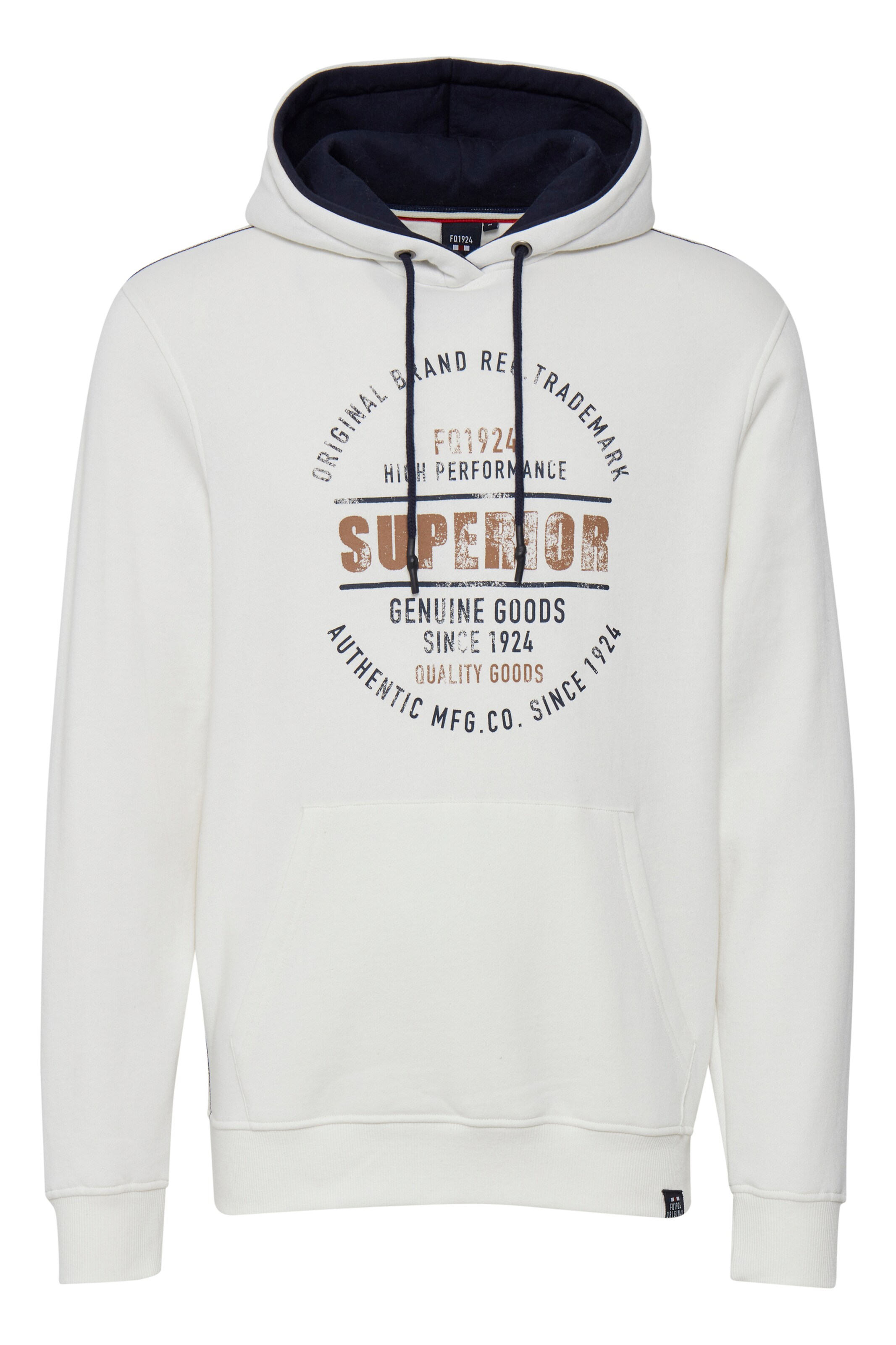 Sweat-shirt 'THORIN' FQ1924 en blanc : devant