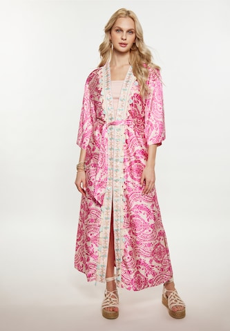 IZIA Kimono in Roze: voorkant