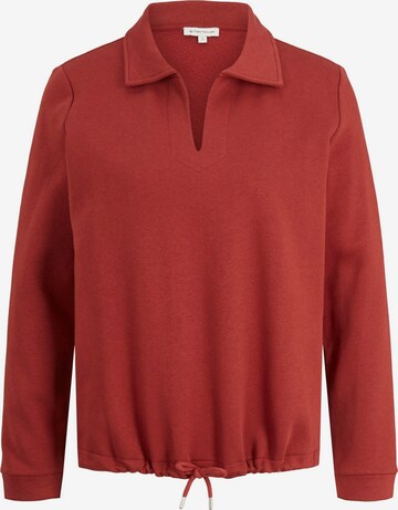 Sweat-shirt TOM TAILOR en rouge : devant