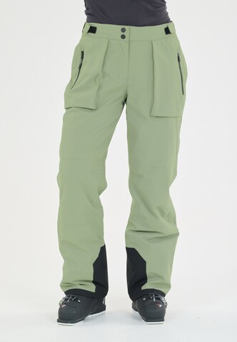 SLOPE Regular Outdoor trousers in Green: front