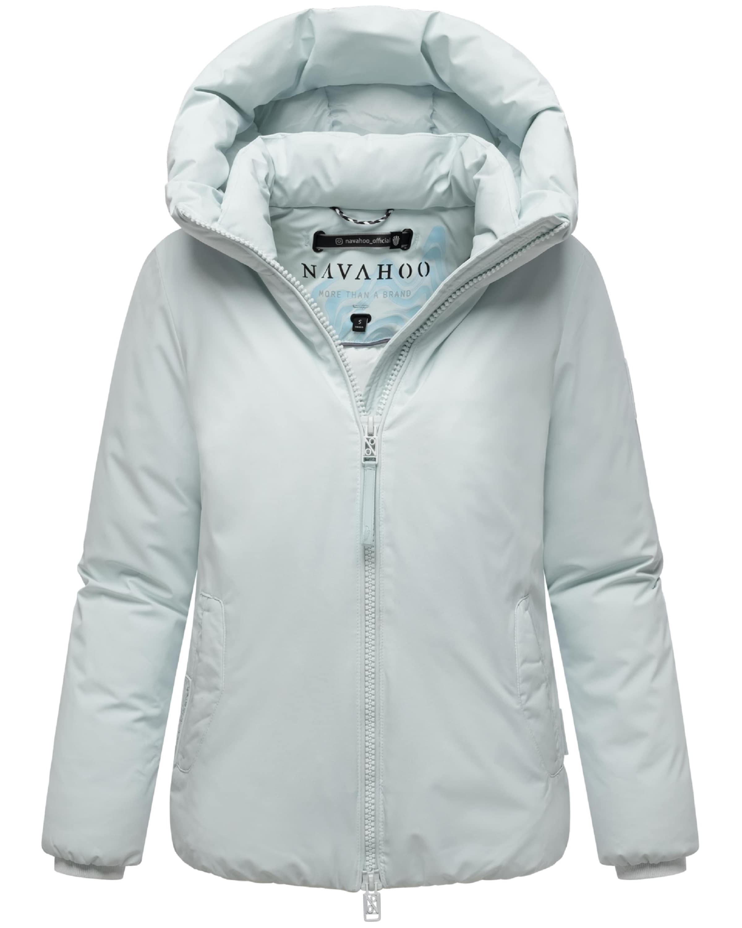 NAVAHOO Zimná bunda 'Blütenlicht' - Modrá: predná strana