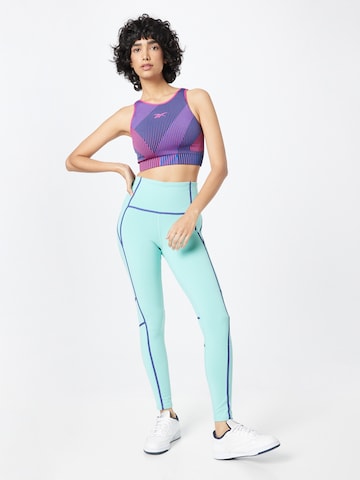 Reebok Skinny Sporthose in Blau