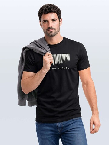 Neverless Shirt 'No Signal' in Black