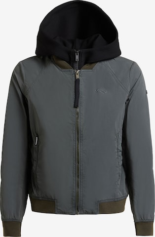 khujo Демисезонная куртка 'Meets 2In1' в Зеленый: спереди