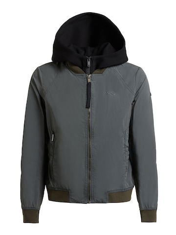 khujo Between-season jacket 'MEETS 2IN1' in Green: front