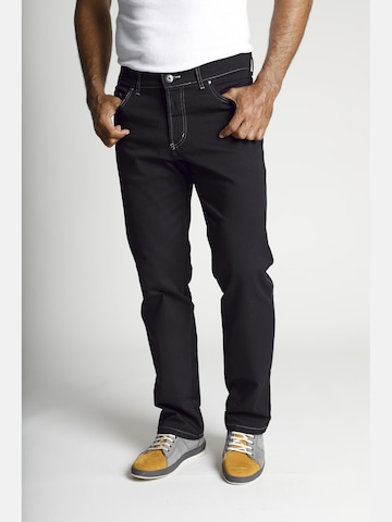 Jan Vanderstorm Loosefit Jeans 'Gunnar' in Zwart: voorkant