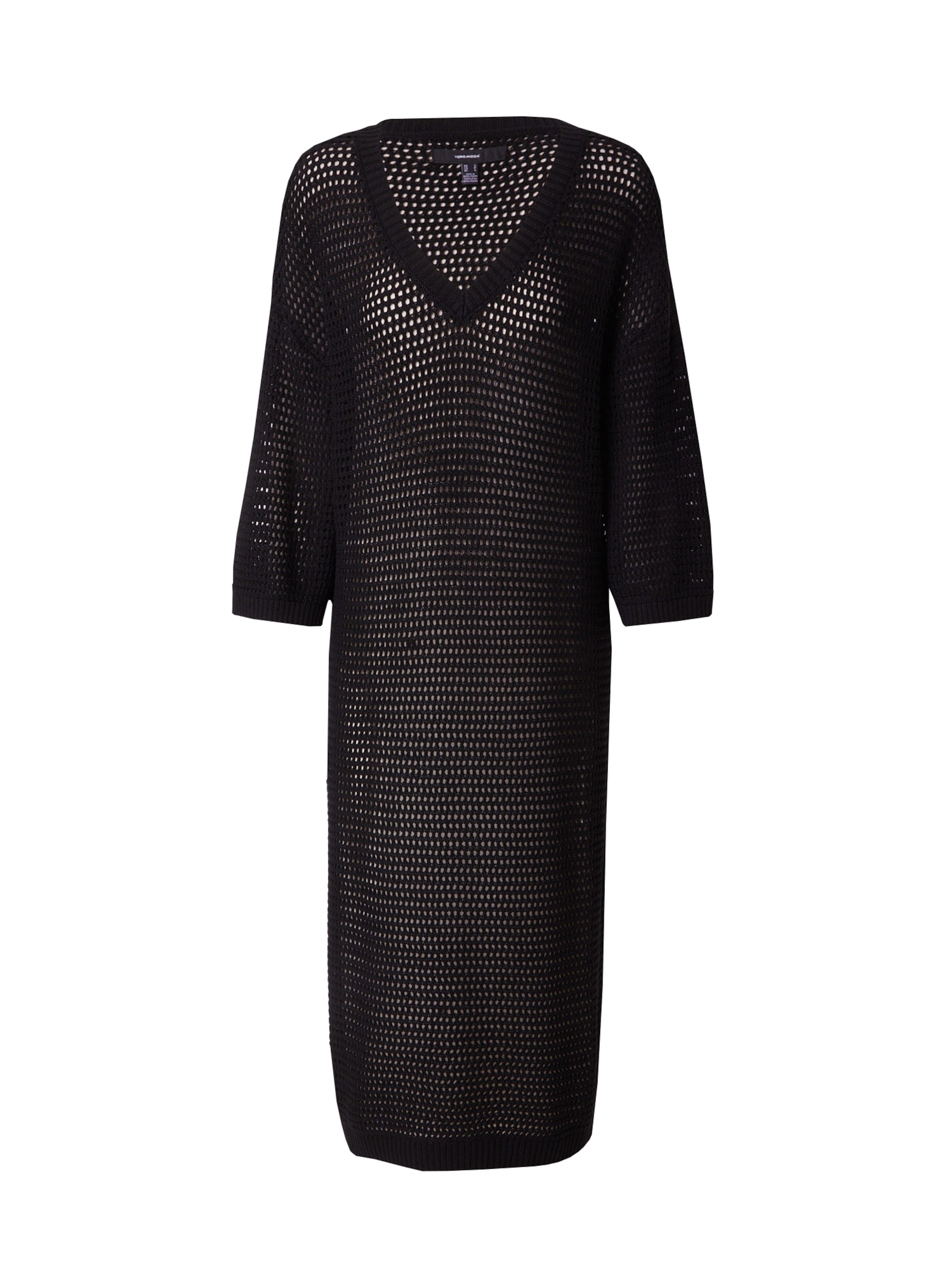 VERO MODA Knitted dress 'MADERA' in Black: front