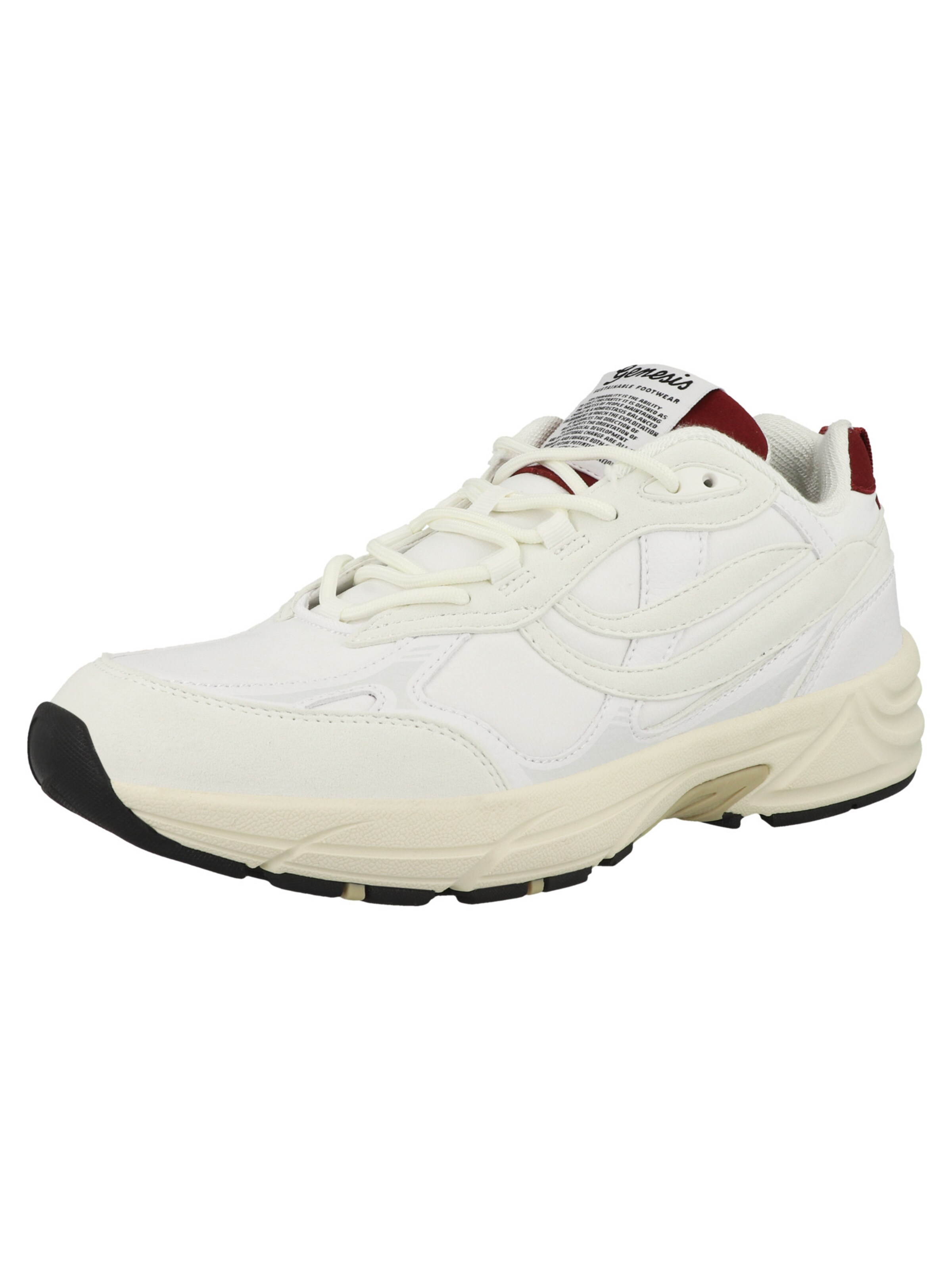 Baskets basses GENESIS en blanc : devant