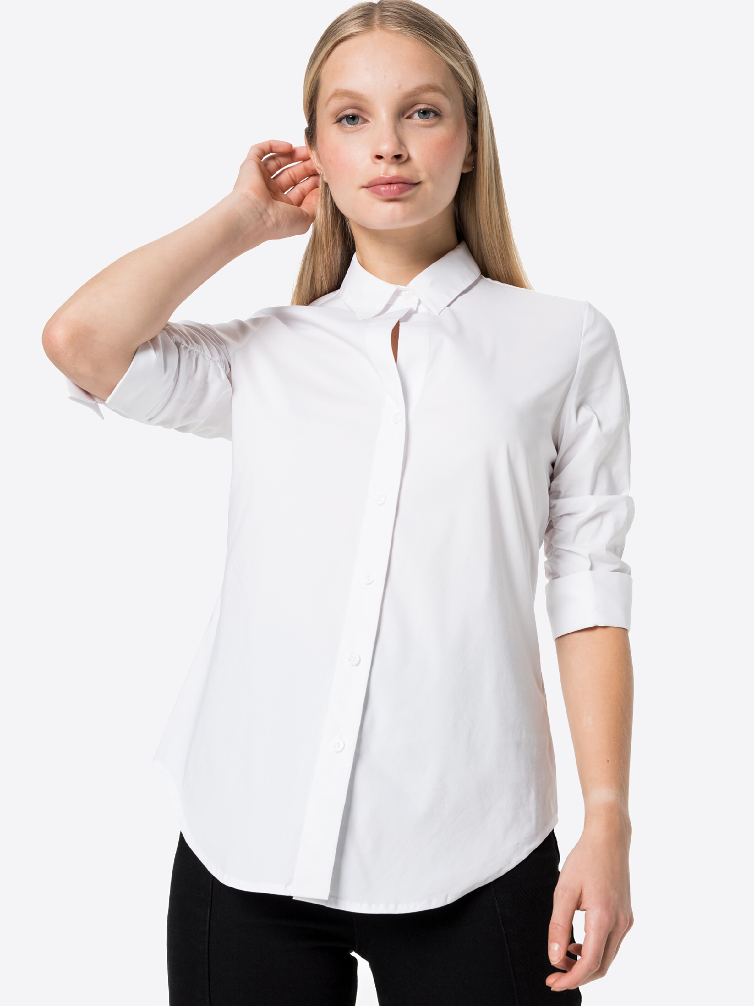 Frauen Große Größen STEFFEN SCHRAUT Bluse 'Liza' in Weiß - QS44728 Frauen Große Größen STEFFEN SCHRAUT Bluse 'Liza' in Weiß - QS44728