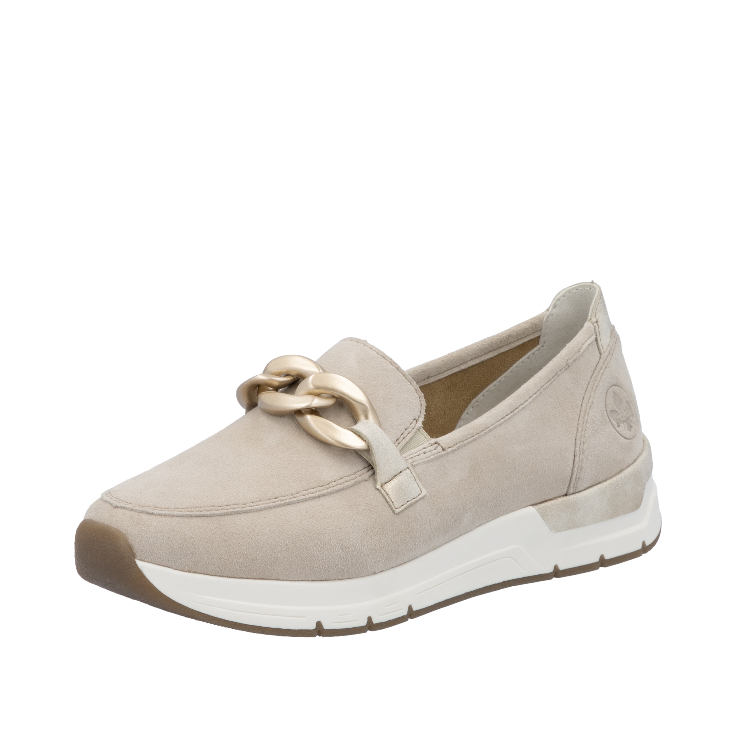 Chaussure basse Rieker en beige : devant