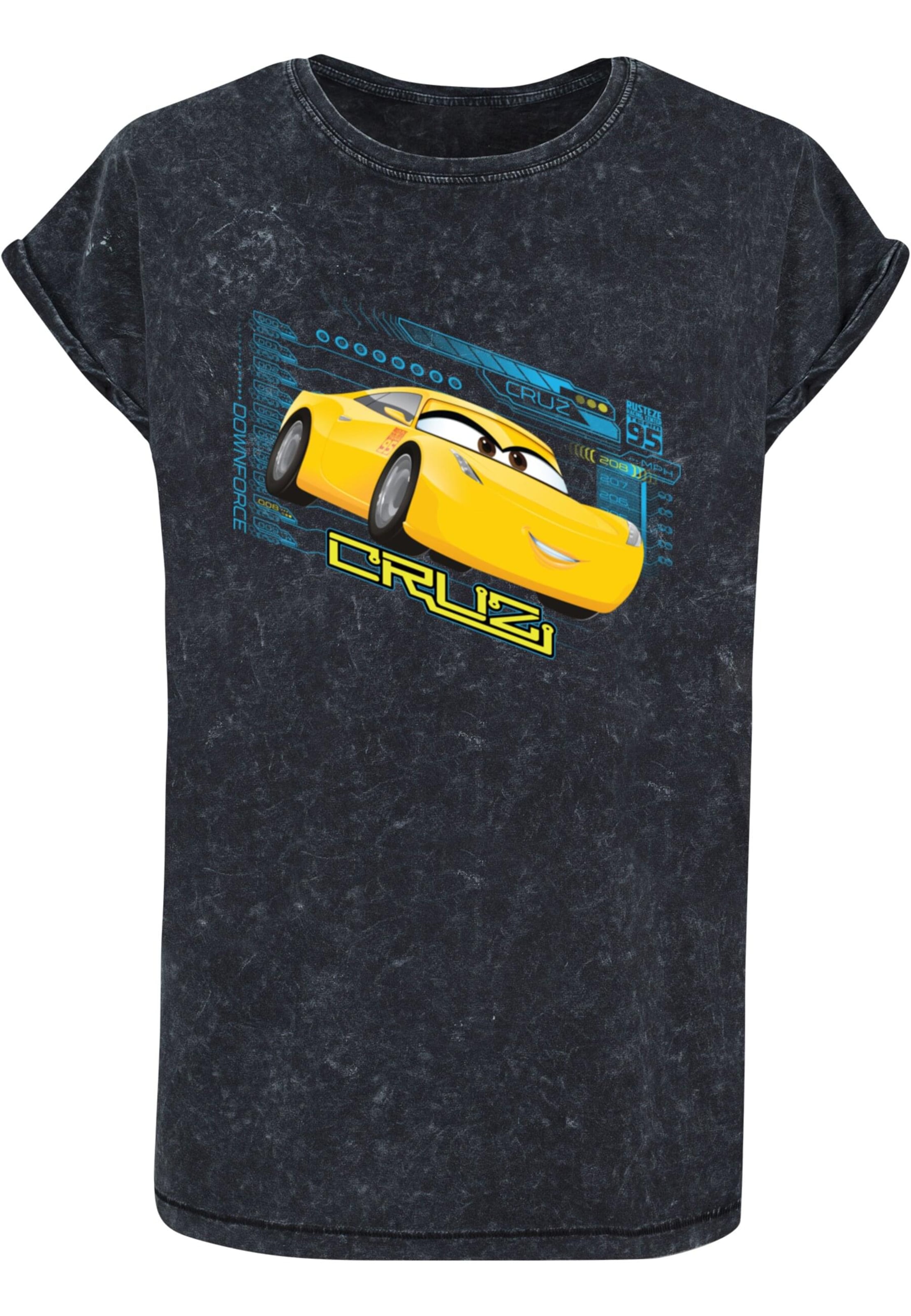 Maglietta 'Cars - Cruz Ramirez' di ABSOLUTE CULT in nero: frontale