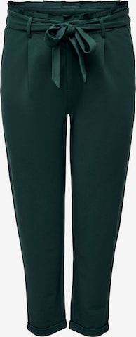 ONLY Carmakoma Pleat-Front Pants in Green: front