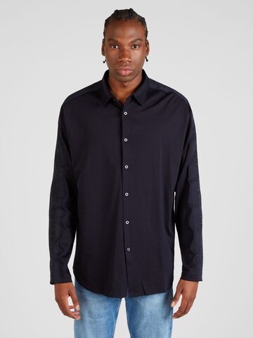 ARMANI EXCHANGE Regular fit Button Up Shirt in Blue: front