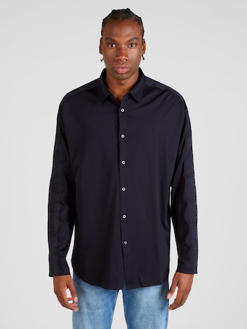 ARMANI EXCHANGE Regular fit Button Up Shirt in Blue: front