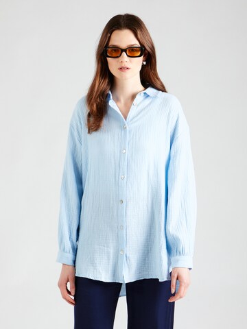 Camicia da donna di Sublevel in blu: frontale