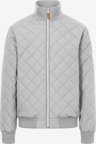 Derbe Between-Season Jacket 'Quiltby Cozy' in Grey: front