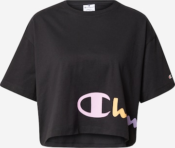 Champion Authentic Athletic Apparel T-Shirt in Schwarz: predná strana