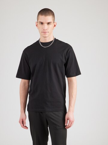 SELECTED HOMME T-Shirt 'SLHCOLMAN' in Schwarz: Vorderseite