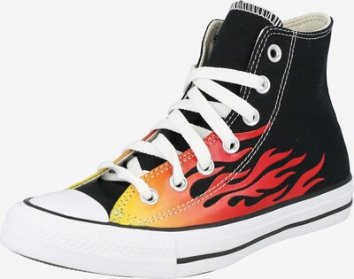 CONVERSE Baskets basses 'Chuck Taylor' en jaune / rouge / noir, Vue avec produit