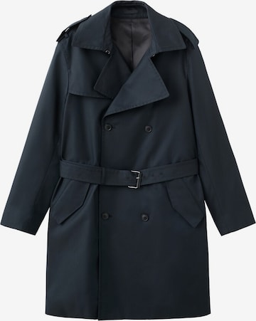 MANGO MAN Between-Seasons Coat in Blue: front
