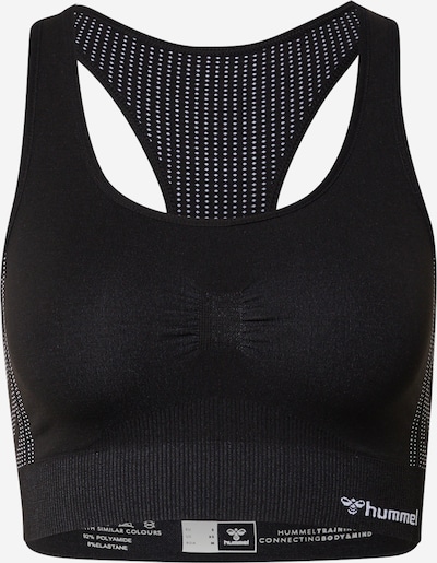 Hummel Soutien-gorge de sport en noir / blanc, Vue avec produit