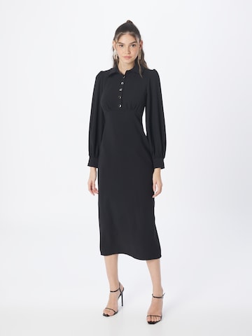 Robe-chemise Oasis en noir : devant