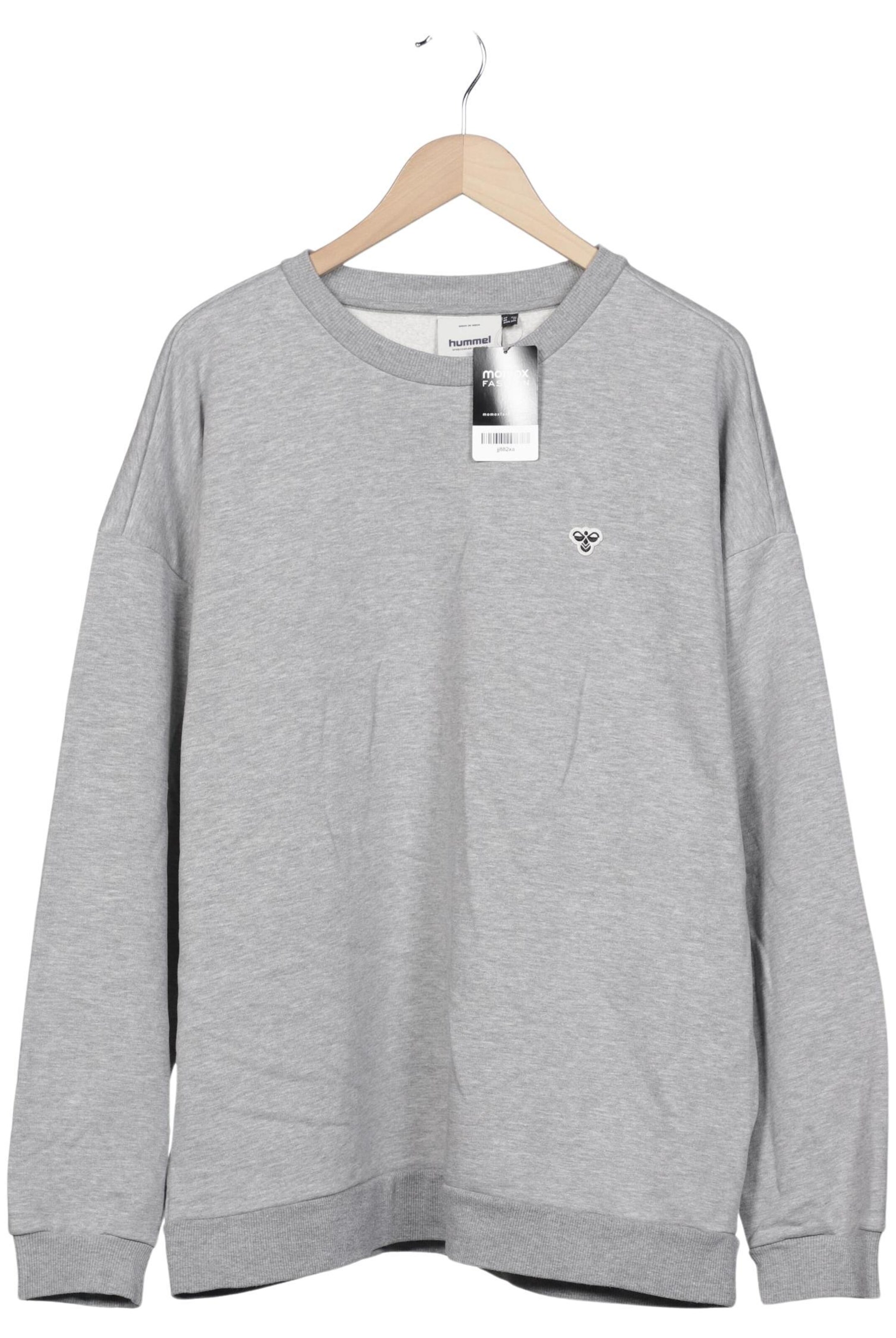 Hummel Sweatshirt & Zip-Up Hoodie in XXL in Grey: front