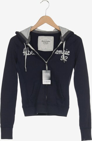 Abercrombie & Fitch Sweatshirt & Zip-Up Hoodie in XS in Blue: front