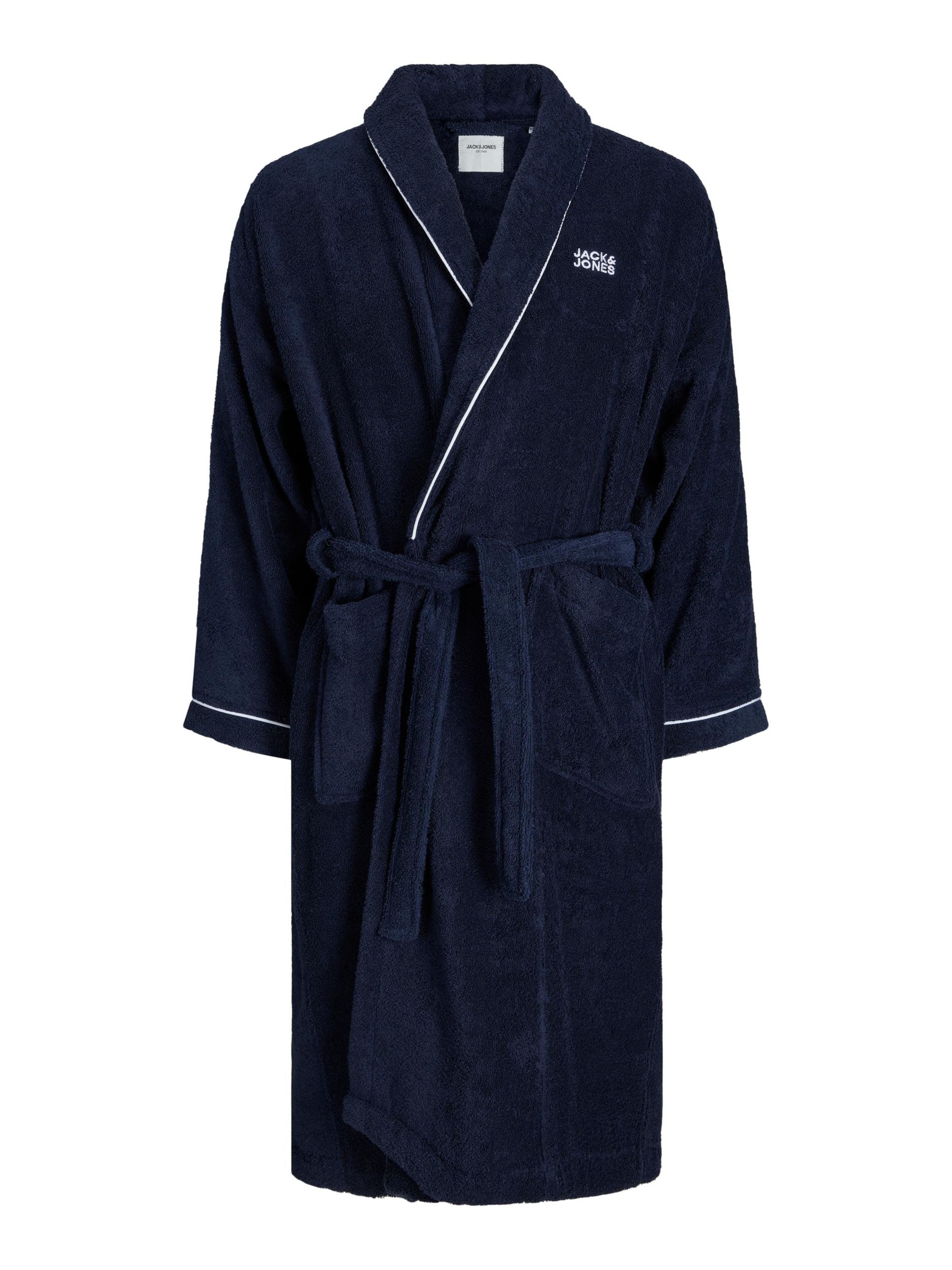 JACK & JONES Μπουρνούζι μακρύ σε μπλε: μπροστά