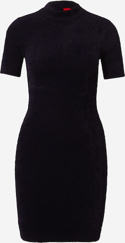 HUGO Red - Vestido 'Slotin' en negro: frente