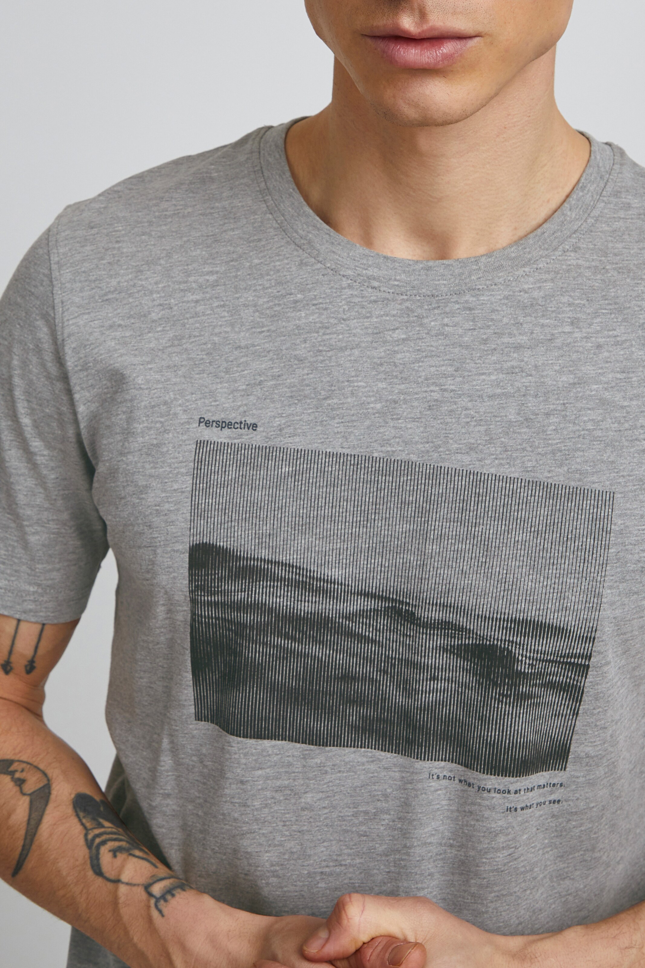 Männer Große Größen Solid T-Shirt 'Amadeus' in Grau - ZF13917 Männer Große Größen Solid T-Shirt 'Amadeus' in Grau - ZF13917