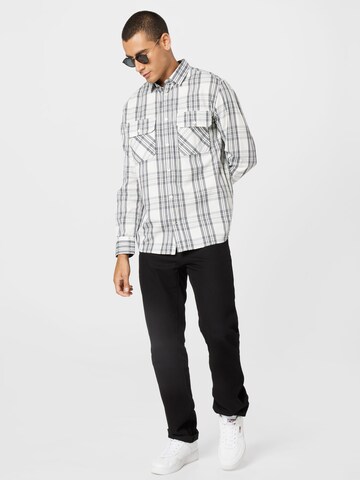 TOM TAILOR Regular fit Button Up Shirt in Grey