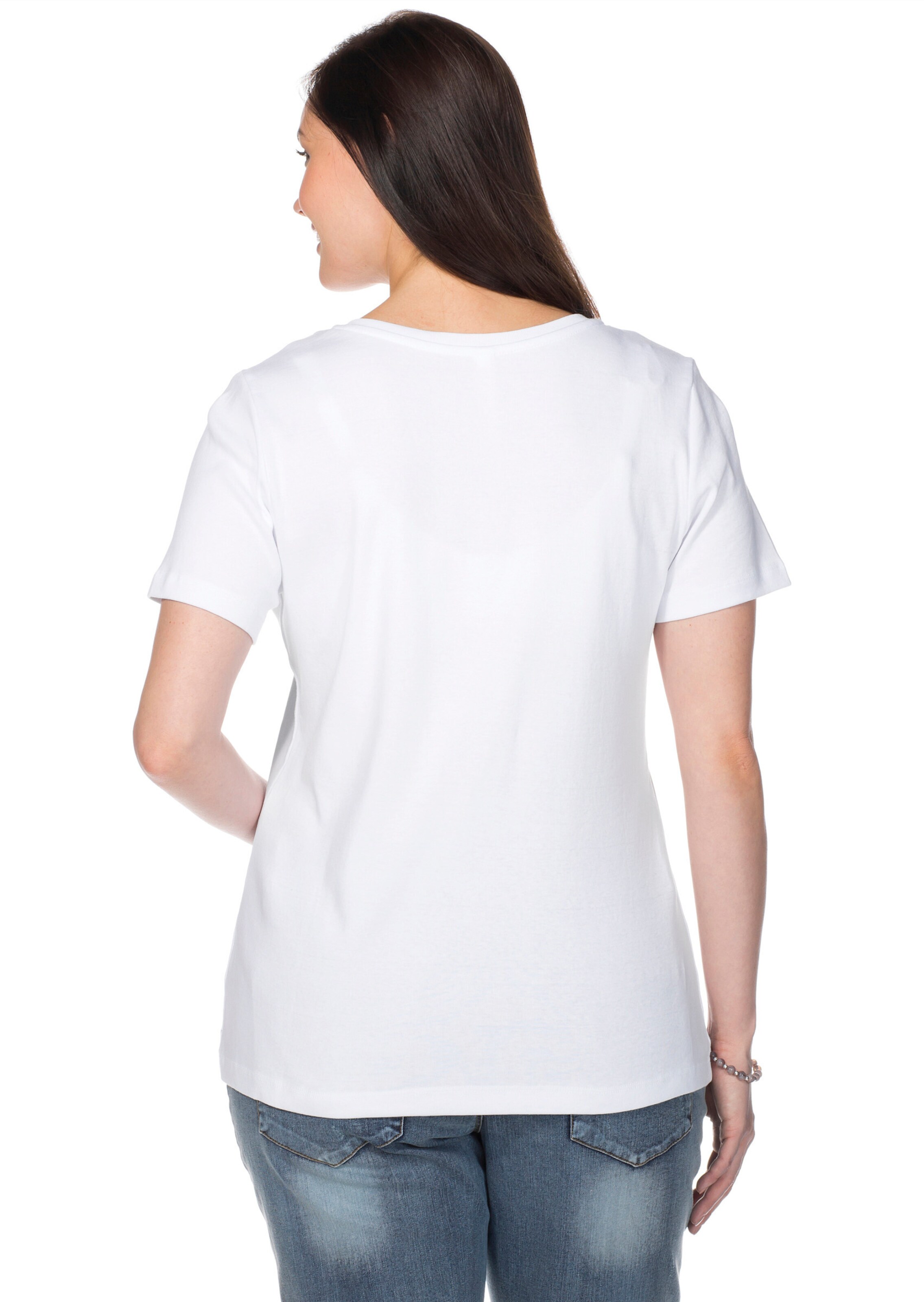 SHEEGO T-shirt i vit
