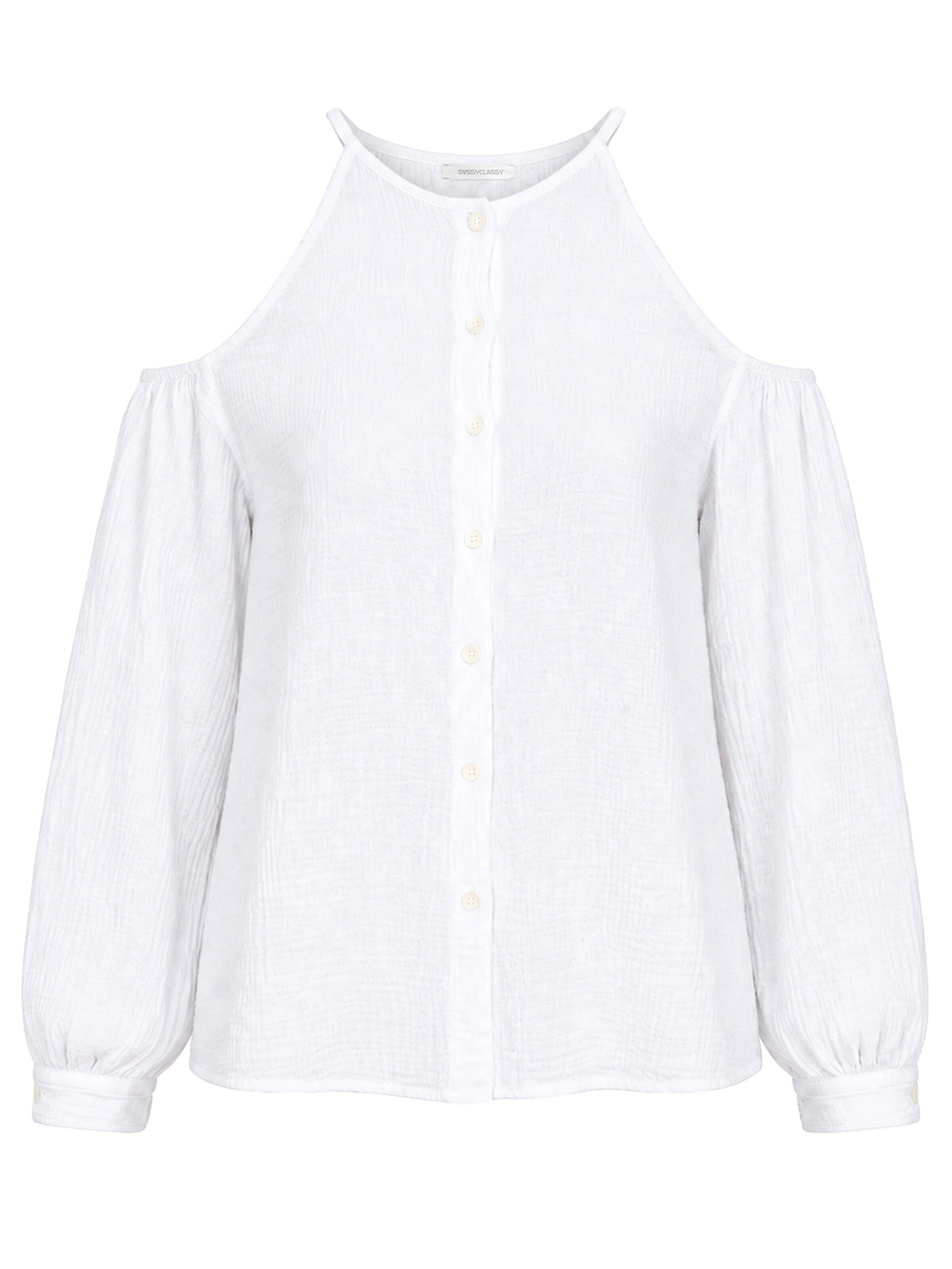 SASSYCLASSY Blouse in White: front
