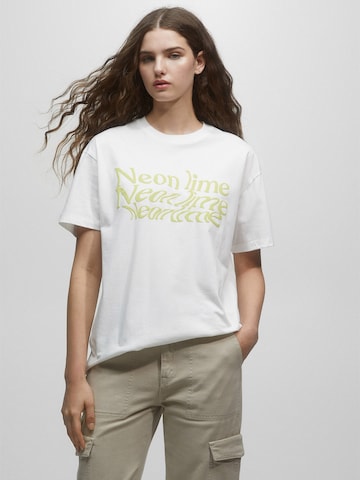Pull&Bear Koszulka w kolorze szary: przód