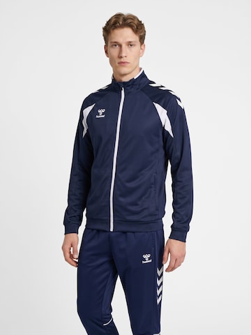Veste de survêtement Hummel en bleu : devant