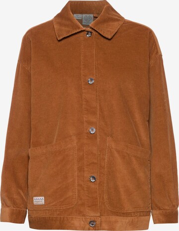 Ragwear Between-Season Jacket 'Ennea' in Brown: front