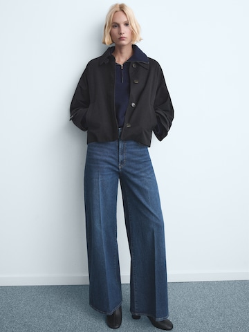 MANGO Wide leg Jeans 'ELISE' in Blue